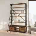 Mercana Brodie 57" x 19.5" x 94" Iron Wall Shelf