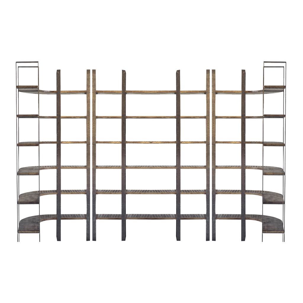 Mercana Taunton 80" x 10.5" x 90" Solid Wood Wall Shelf