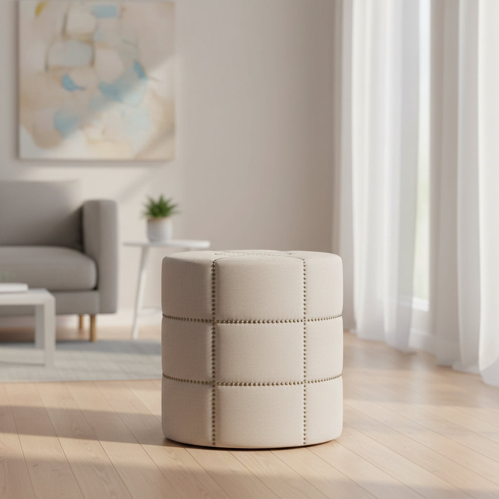 Mercana Beacon 19.7" x 19.7" x 20.8" Metal Ottoman