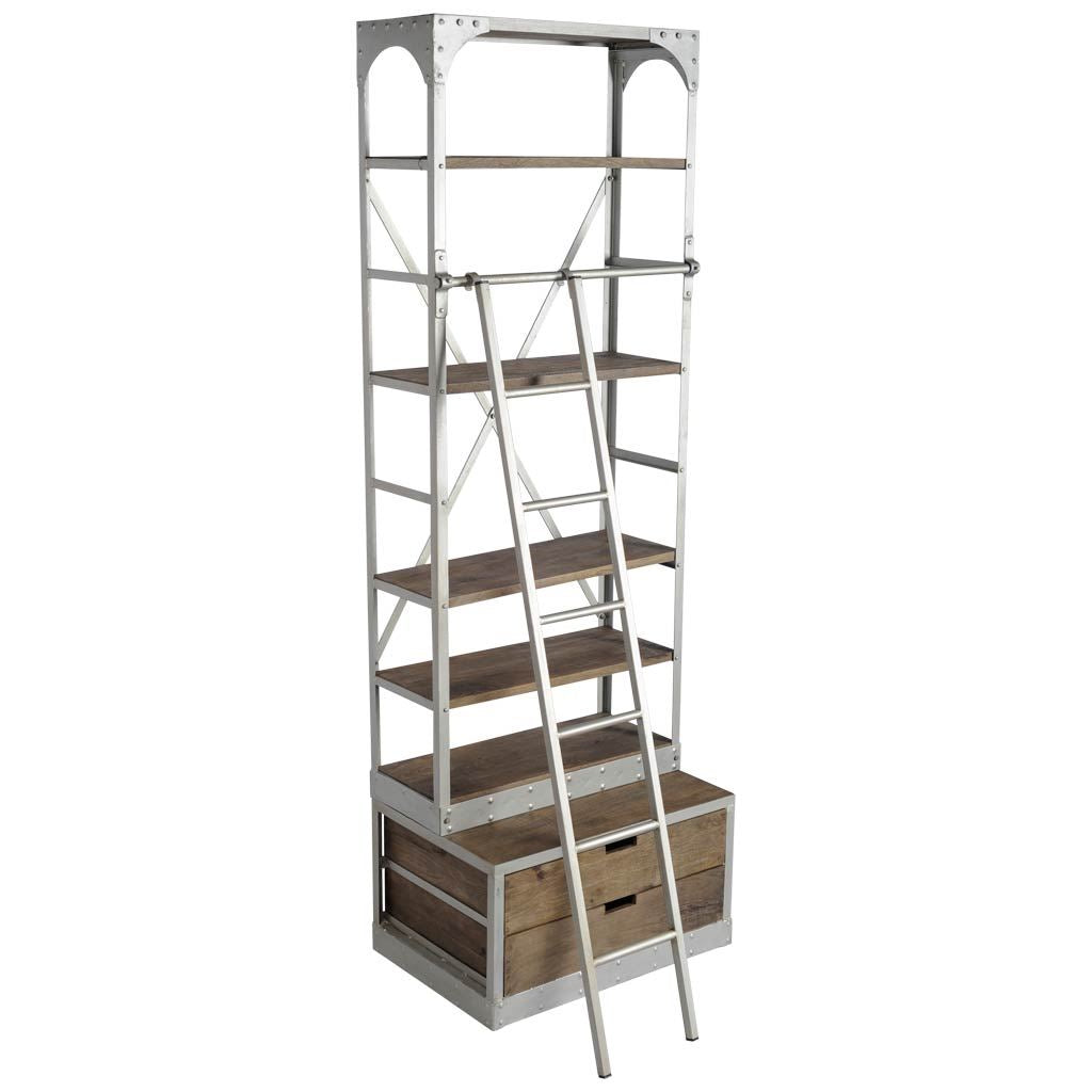 Mercana Brodie 31.5" x 21.5" x 94" Iron Wall Shelf
