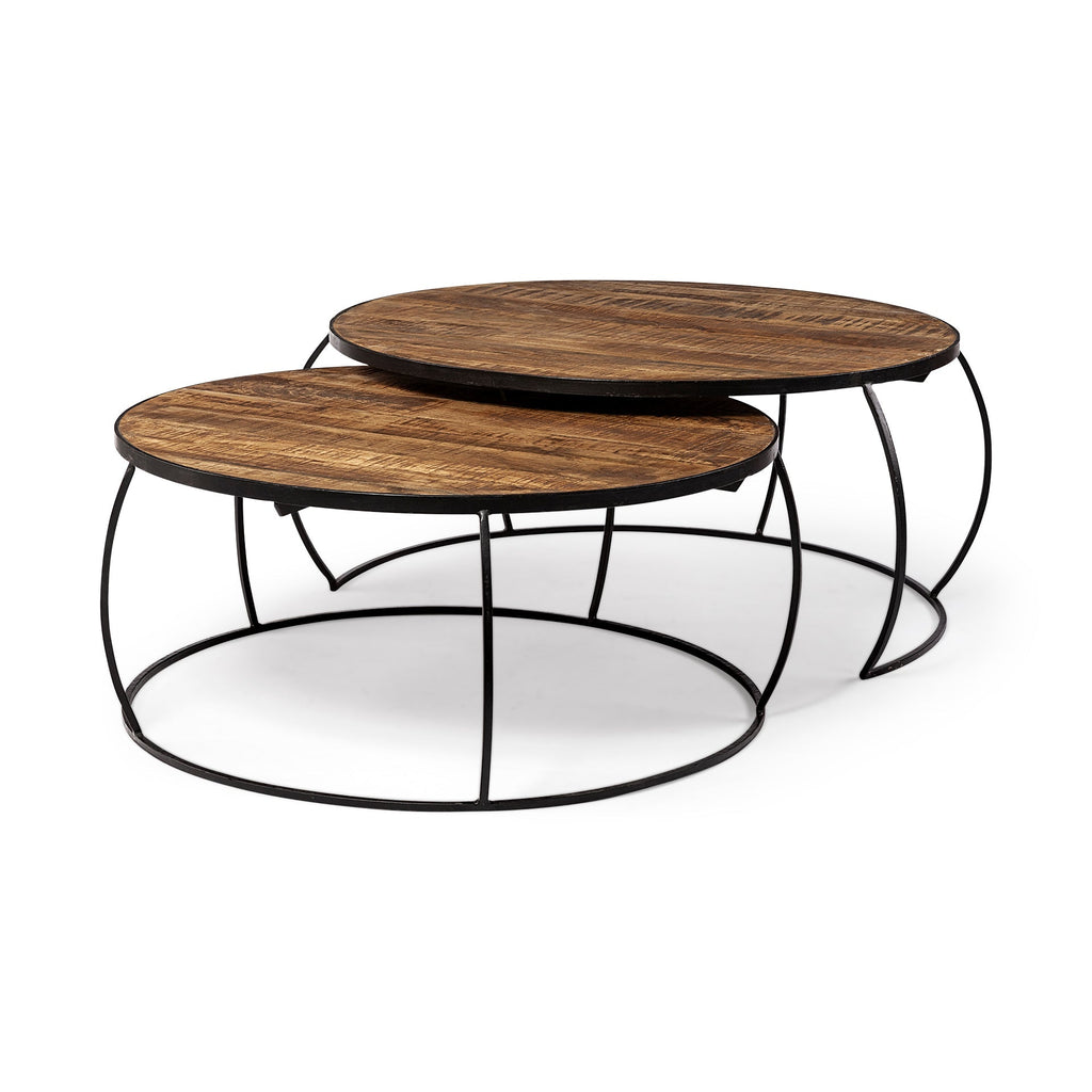 Mercana Clapp 44" x 44" x 20" Solid Wood Coffee Table