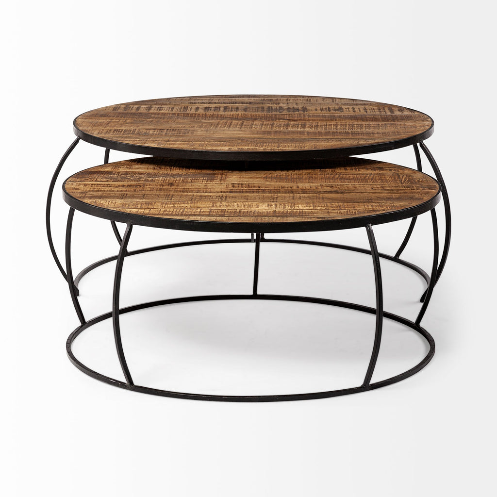Mercana Clapp 44" x 44" x 20" Solid Wood Coffee Table