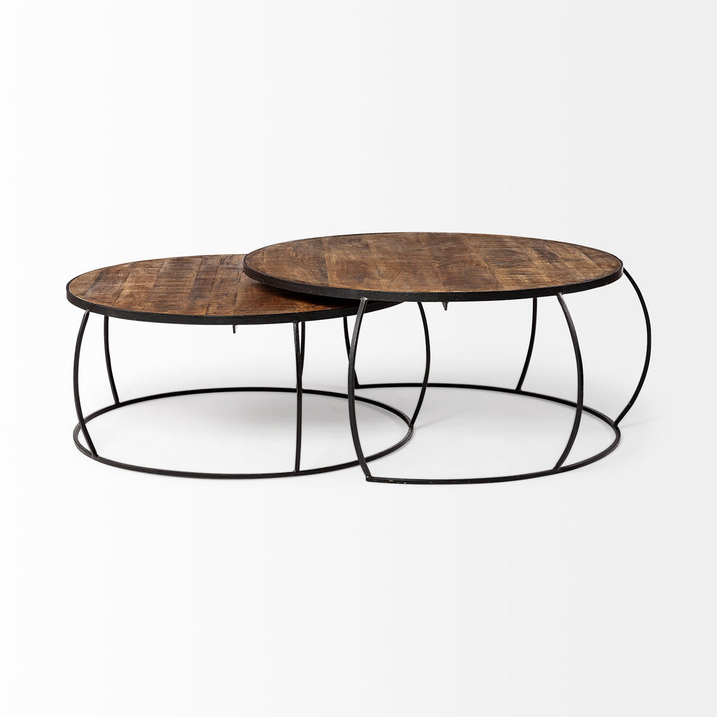 Mercana Clapp 44" x 44" x 20" Solid Wood Coffee Table