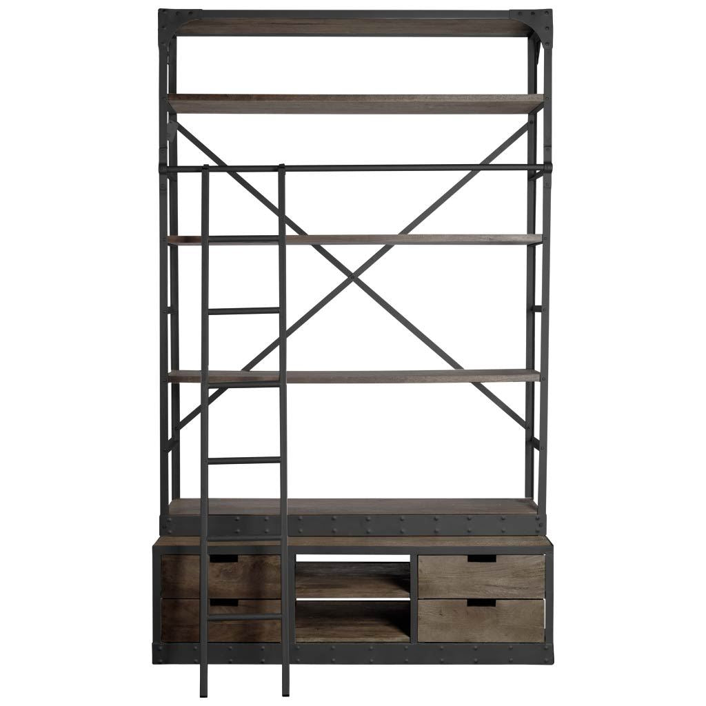 Mercana Brodie 57" x 20.5" x 94" Iron Wall Shelf