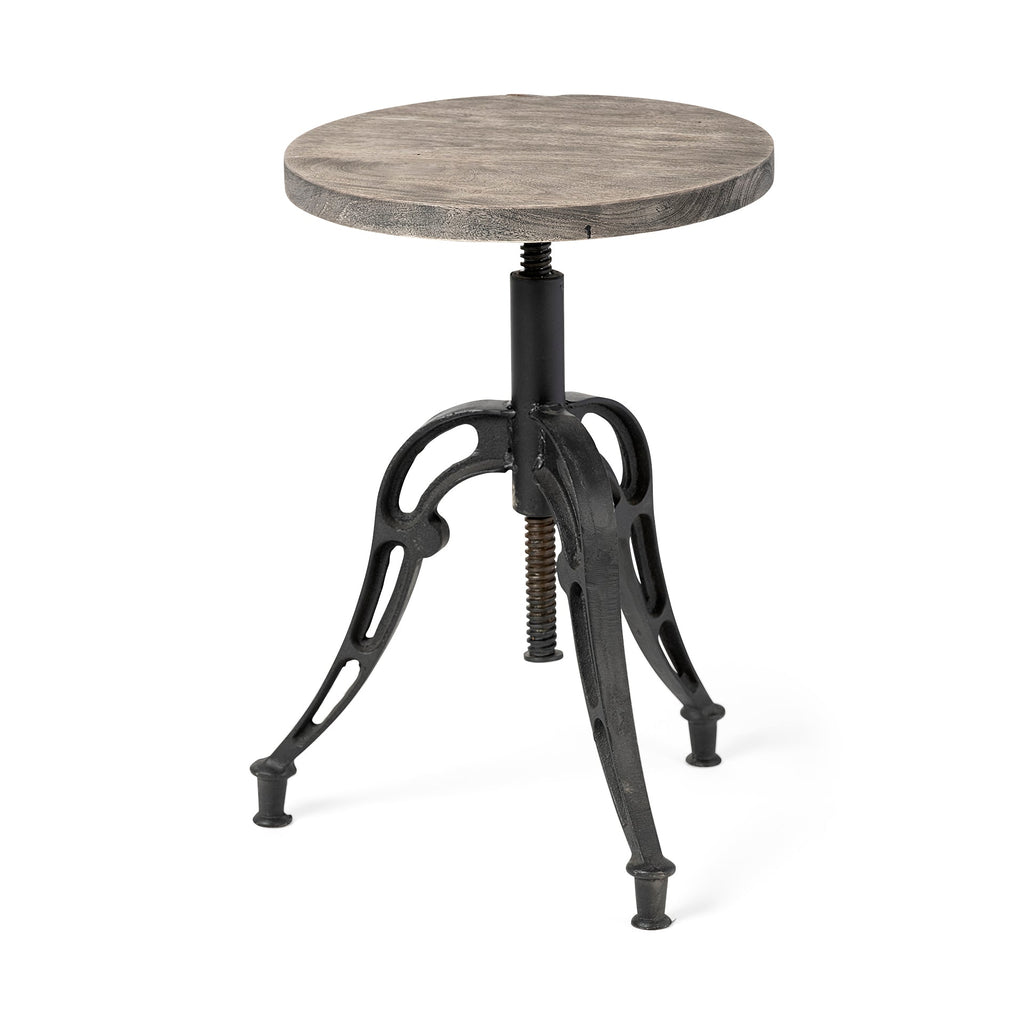 Mercana Emslie 15.8" x 15.8" x 25" Solid Wood Stool