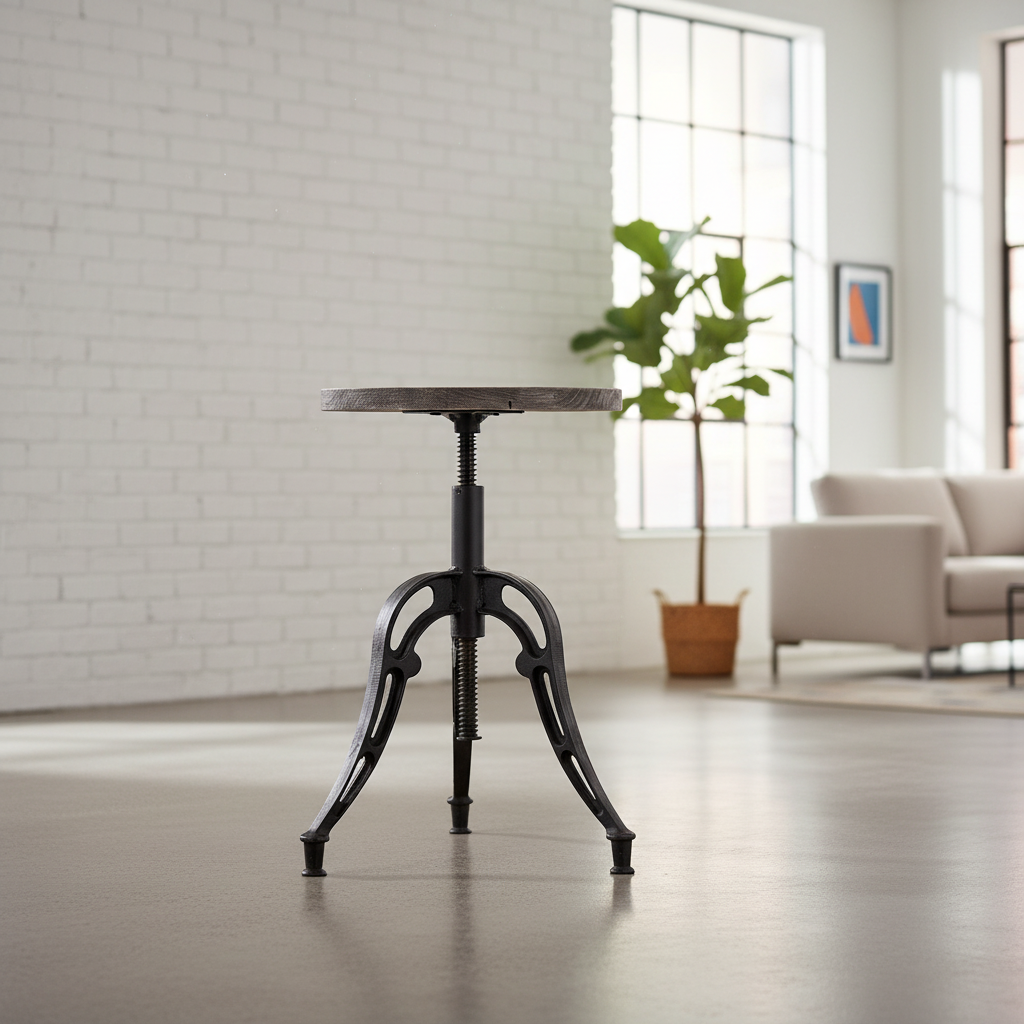 Mercana Emslie 15.8" x 15.8" x 25" Solid Wood Stool