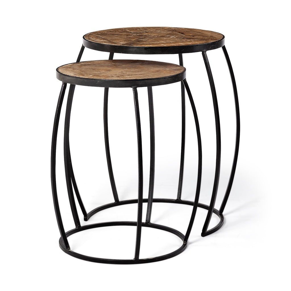 Mercana Clapp 23" x 21.5" x 26" Metal Side Table