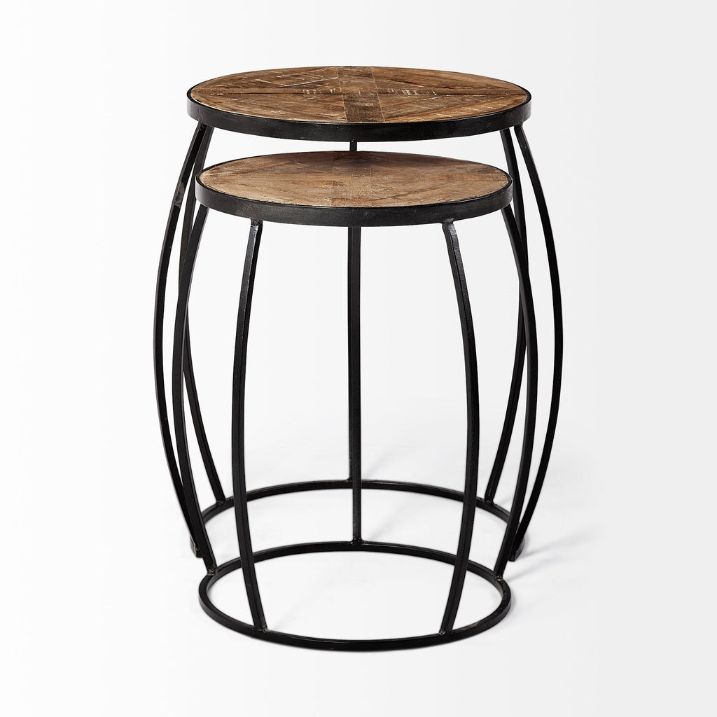 Mercana Clapp 23" x 21.5" x 26" Metal Side Table