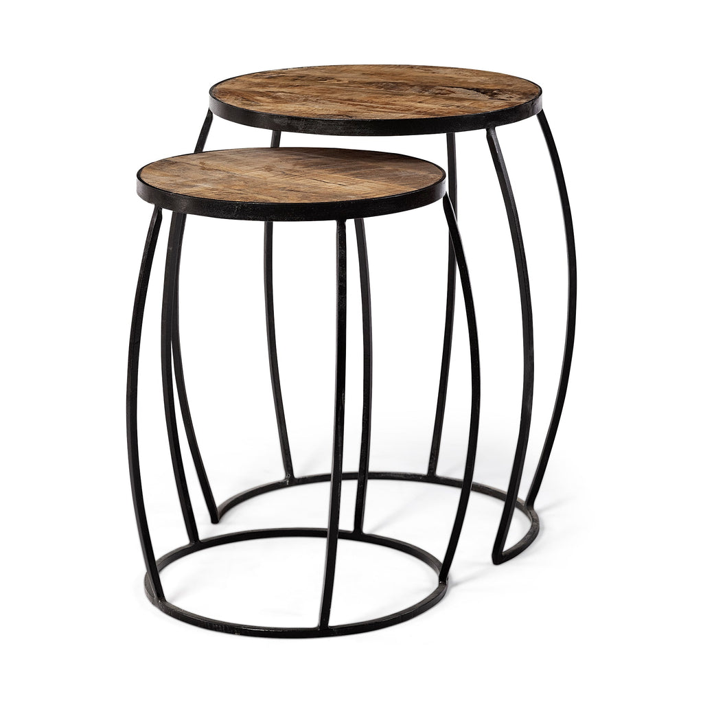 Mercana Clapp 23" x 21.5" x 26" Metal Side Table