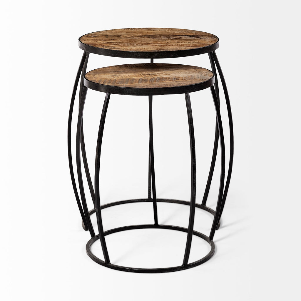 Mercana Clapp 23" x 21.5" x 26" Metal Side Table