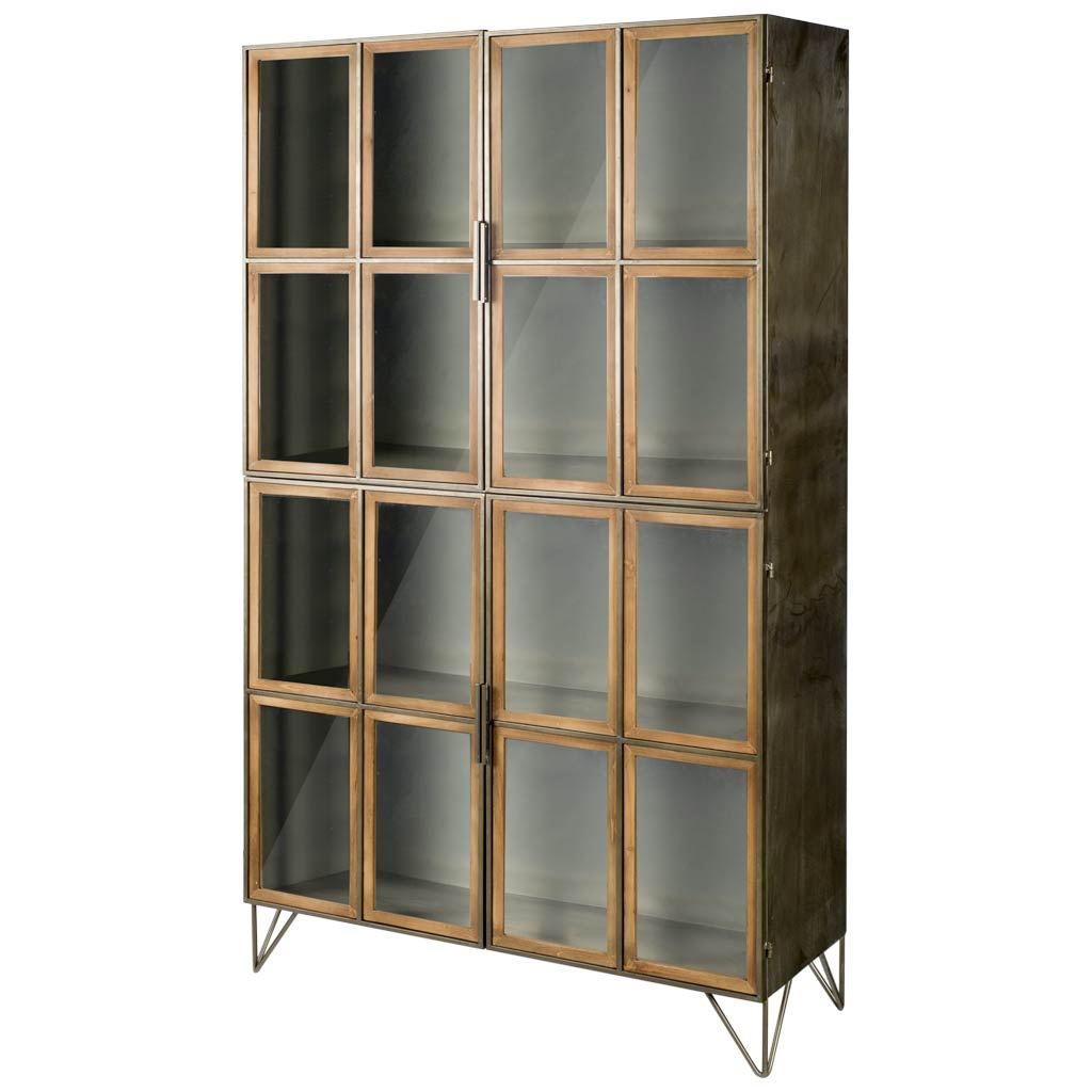 Mercana Pandora 44" x 16" x 74" Iron Display Cabinet