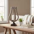 Mercana Brillion 7.5" x 7.3" x 16.9" Solid Wood Candle Holder