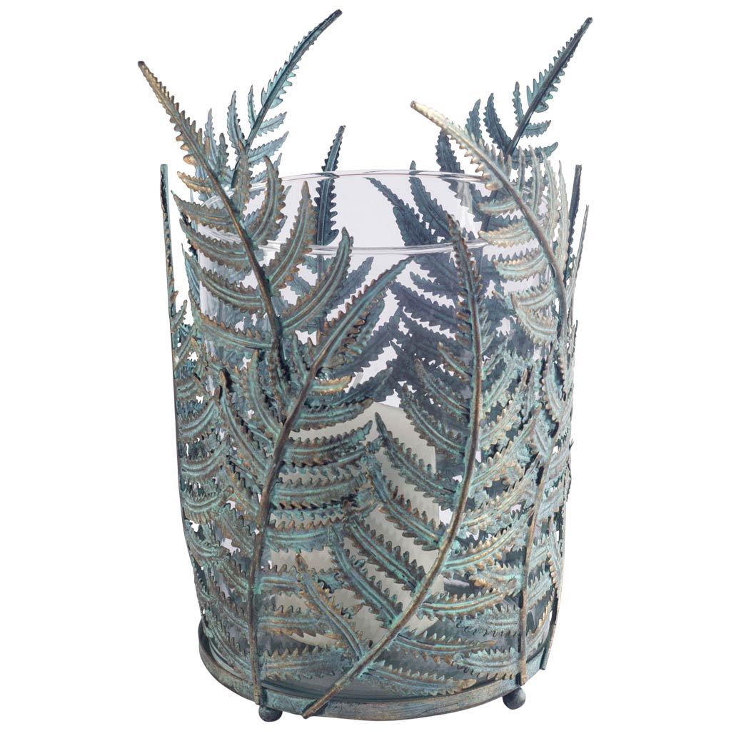 Mercana Pana 6.7" x 6.7" x 11" Metal Candle Holder