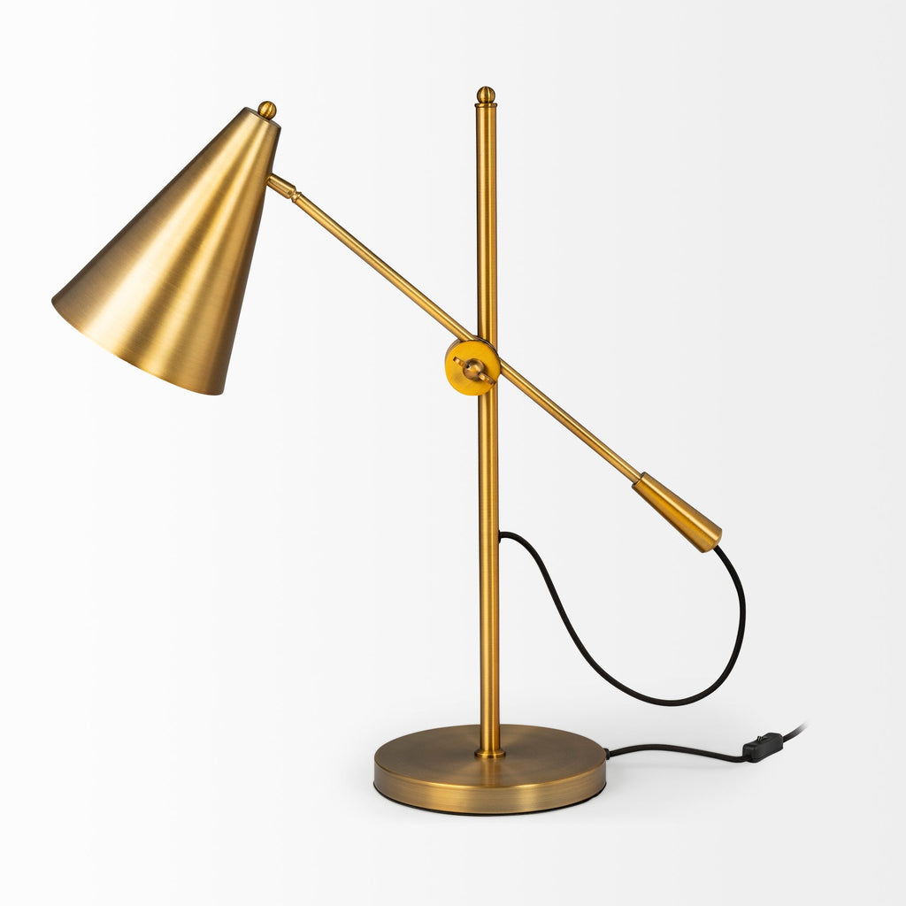 Mercana Fragon 8.5" x 27" x 26" Metal Table Lamp