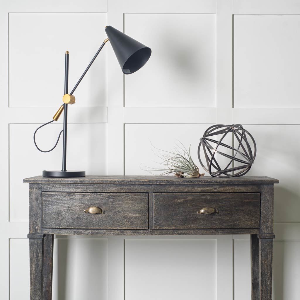 Mercana Fragon 9" x 9" x 26" Metal Table Lamp