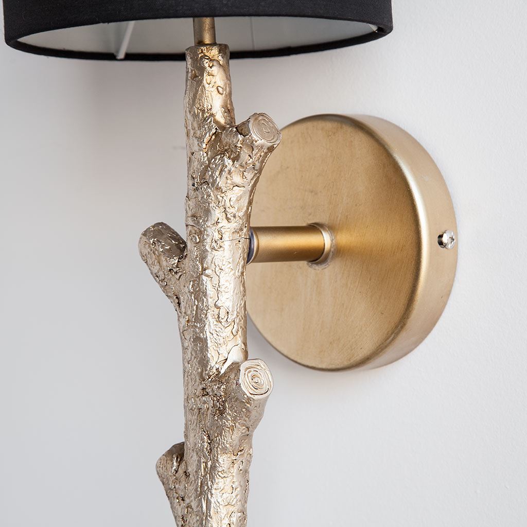 Mercana Sabinal 7" x 6.5" x 18" Fabric Wall Sconce
