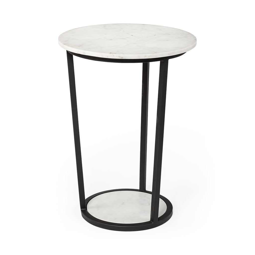 Mercana Bombola 18" x 18.1" x 25.2" Metal Side Table