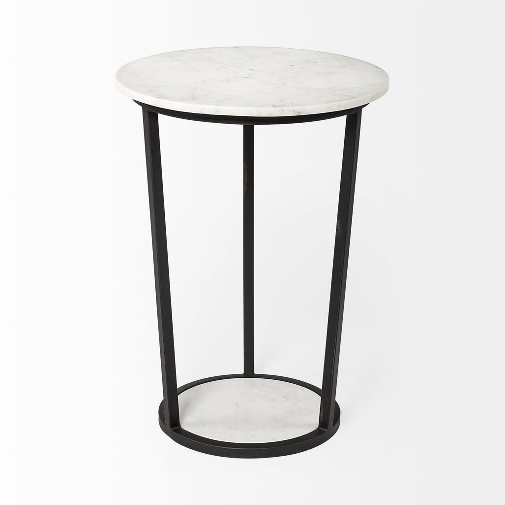 Mercana Bombola 18" x 18.1" x 25.2" Metal Side Table