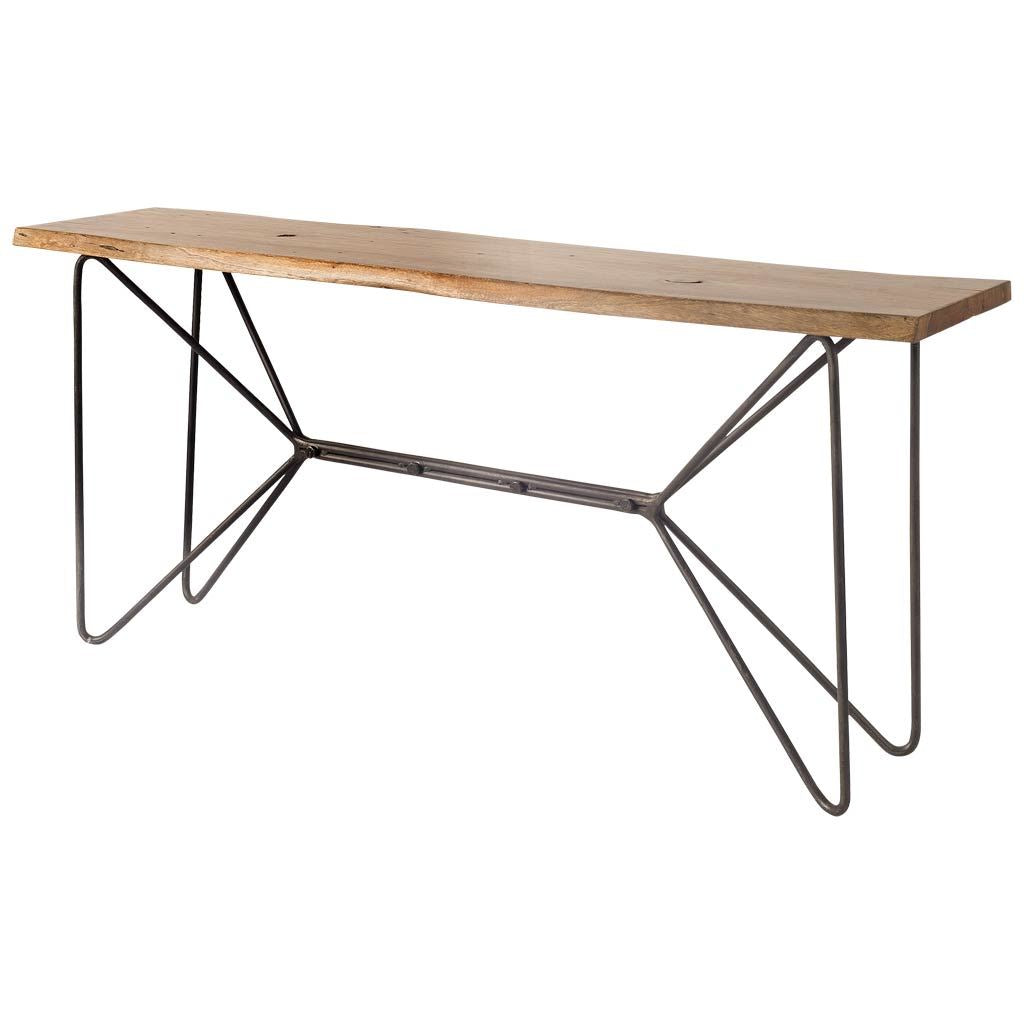 Mercana Papillion 66" x 17" x 29" Solid Wood Console Table