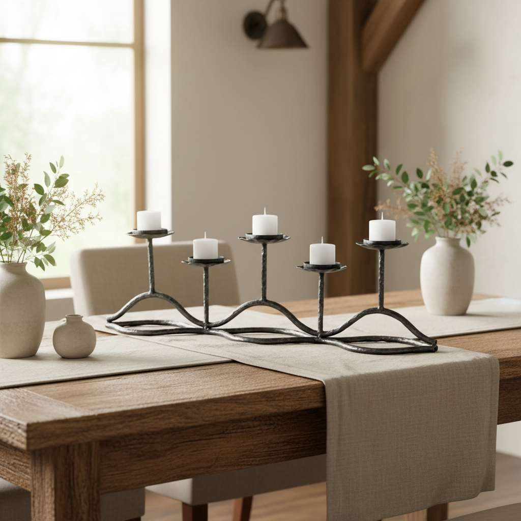 Mercana Orville 21.8" x 4" x 6.5" Candle Holder