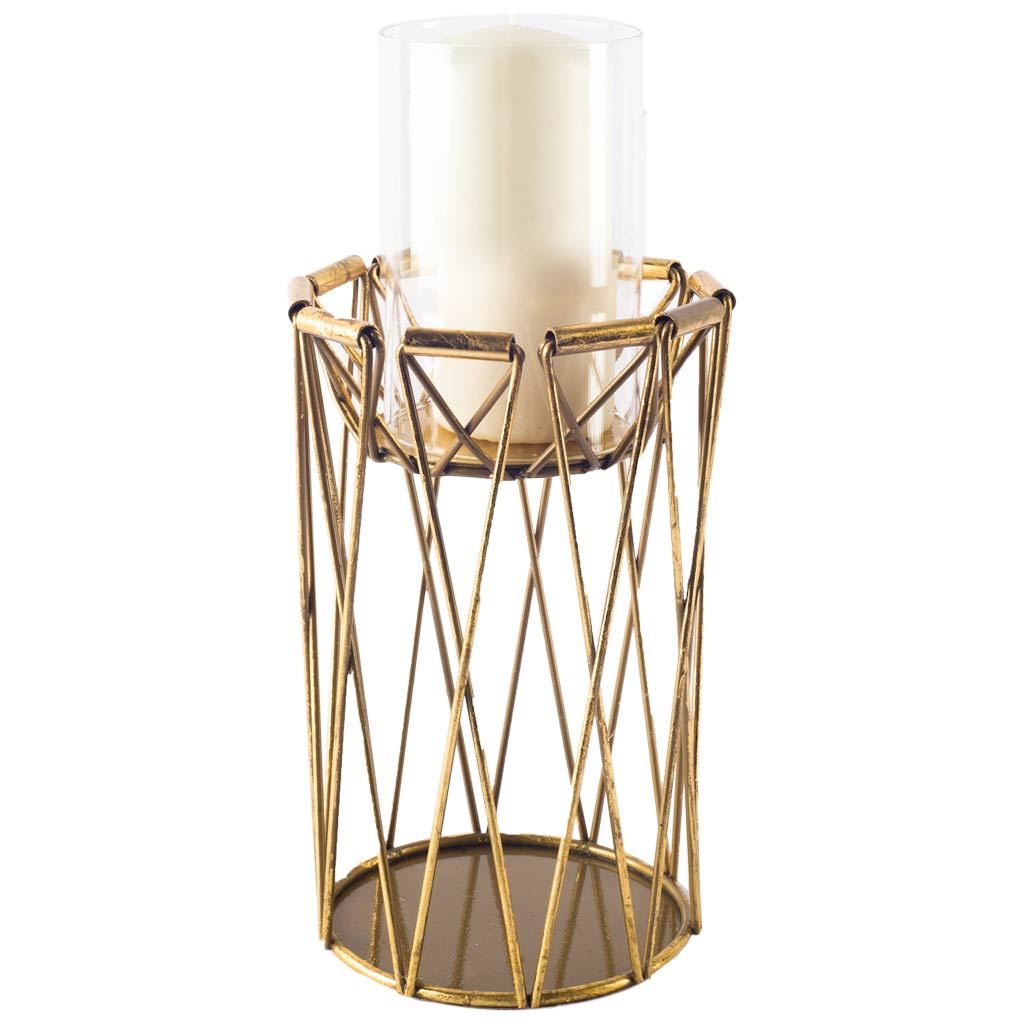 Mercana Othello 6.5" x 6.5" x 10" Metal Candle Holder