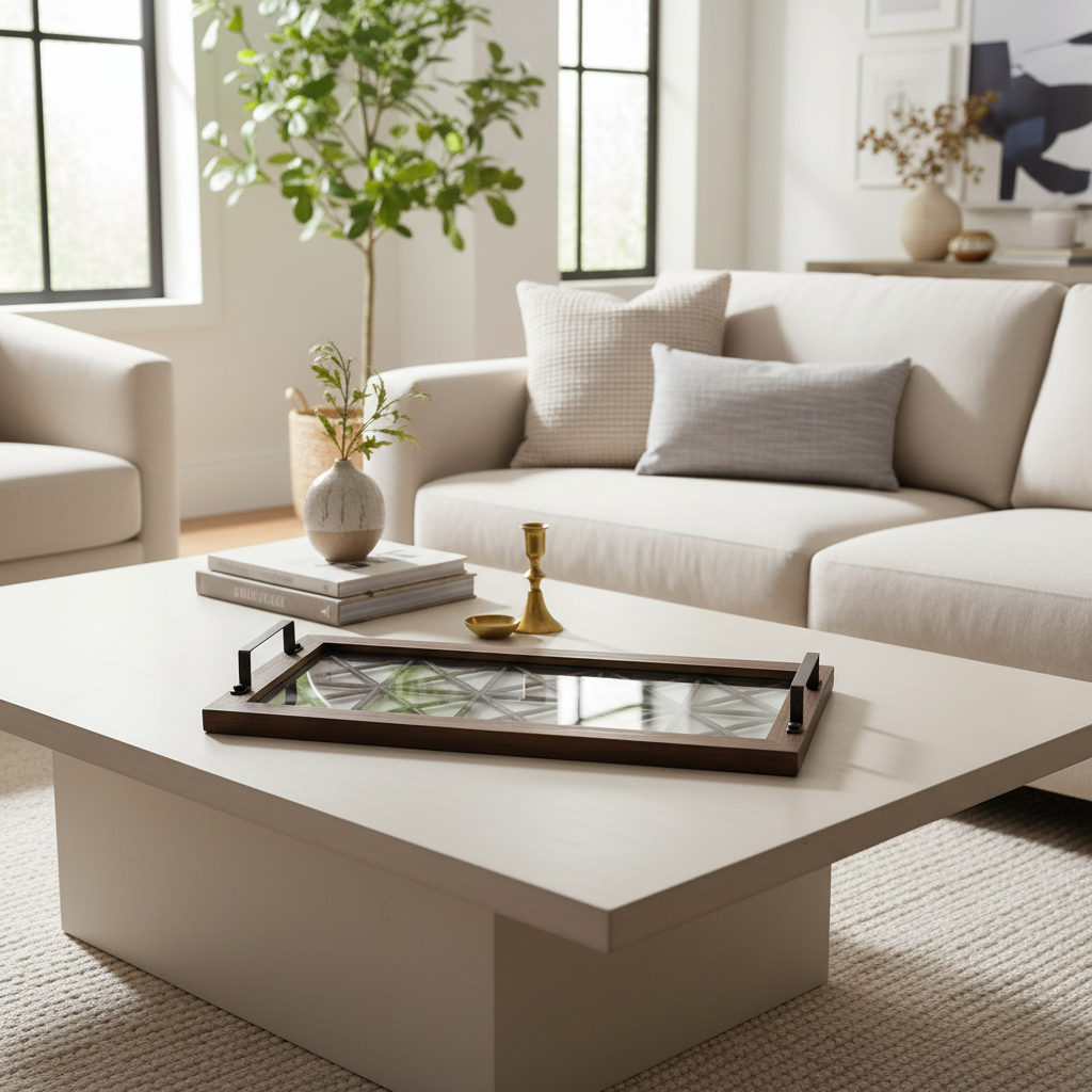 Mercana Ellingson 28" x 13" x 2.8" Tray