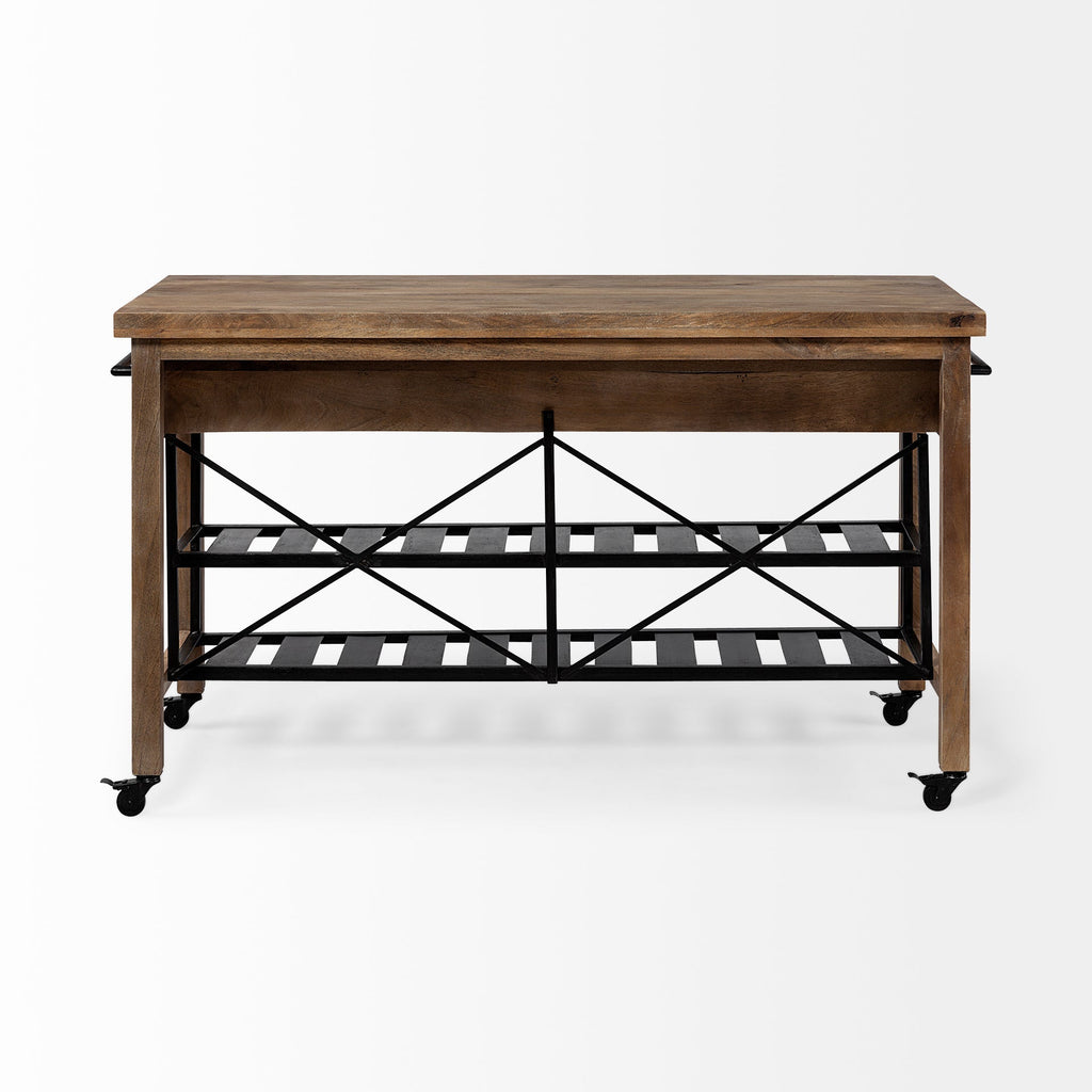 Mercana Stuart 28" x 63" x 34.8" Kitchen Island
