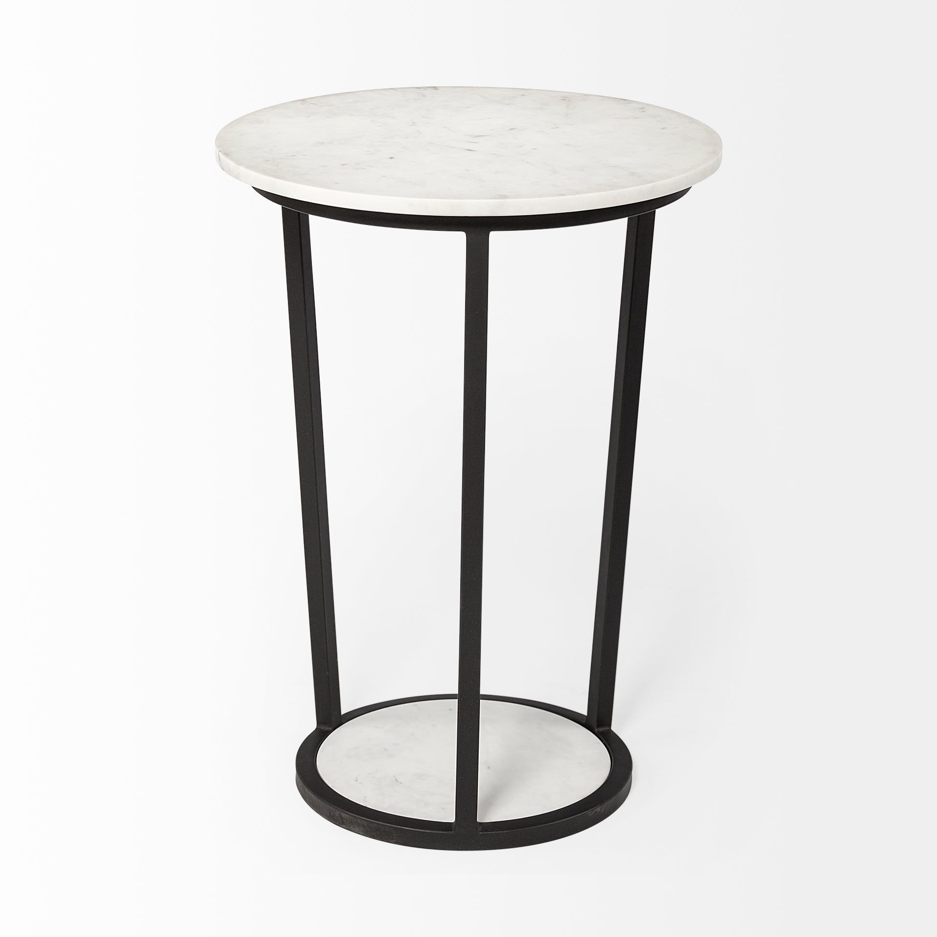 Mercana Bombola 18" x 18.1" x 25.2" Metal Side Table