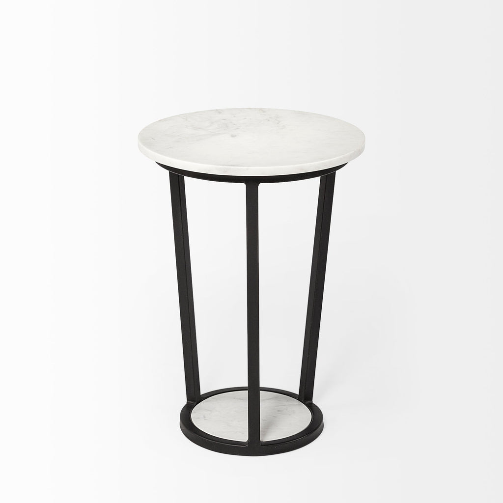 Mercana Bombola 15" x 15" x 21" Metal Side Table