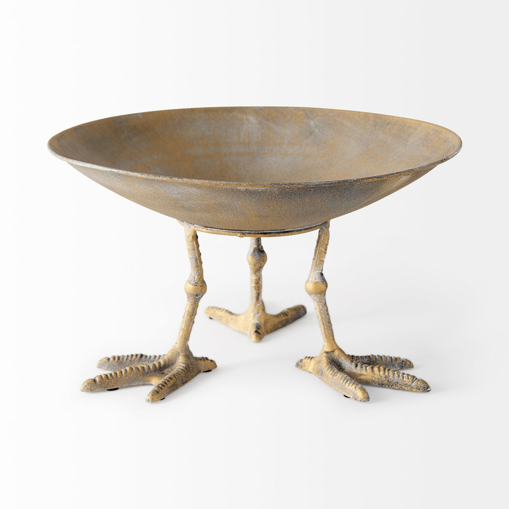 Mercana Chadwick 12.8" x 12.8" x 7" Metal Bowl