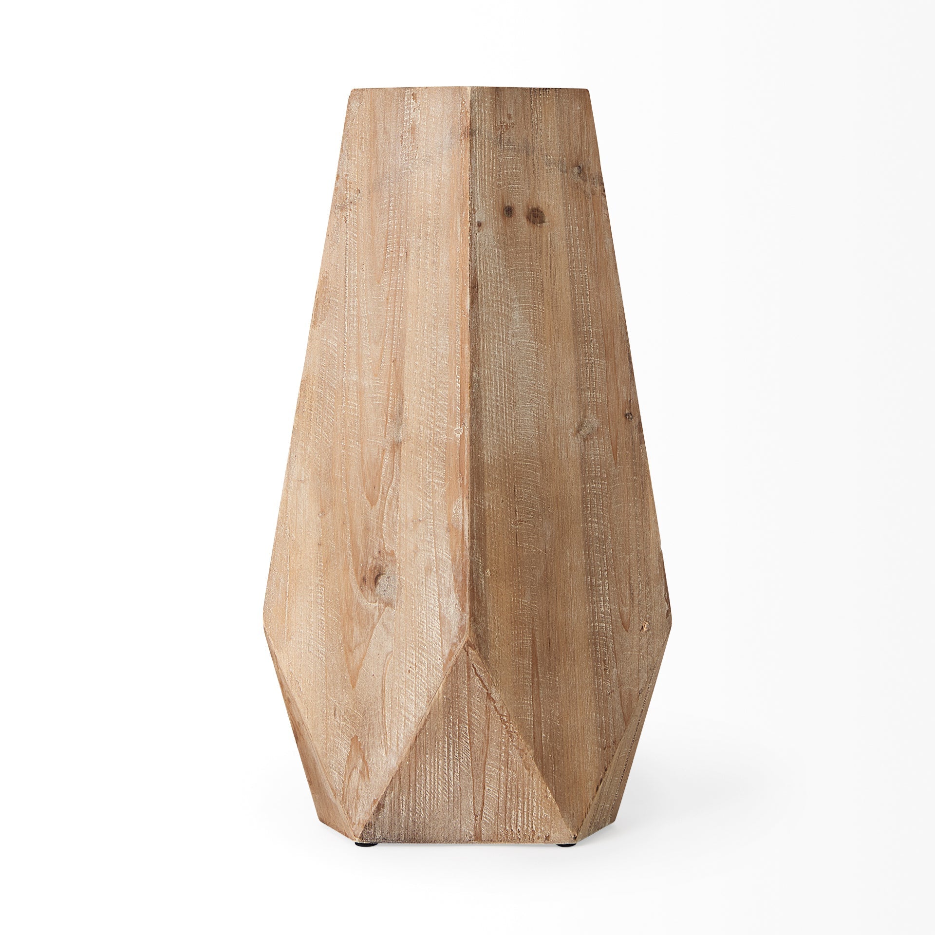 Mercana Allen 10" x 5.5" x 19.3" Solid Wood Vase