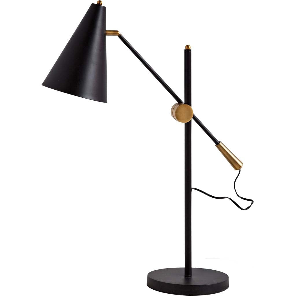 Mercana Fragon 9" x 9" x 26" Metal Table Lamp