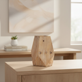 Mercana Allen 10.6" x 6.3" x 11.3" Solid Wood Vase