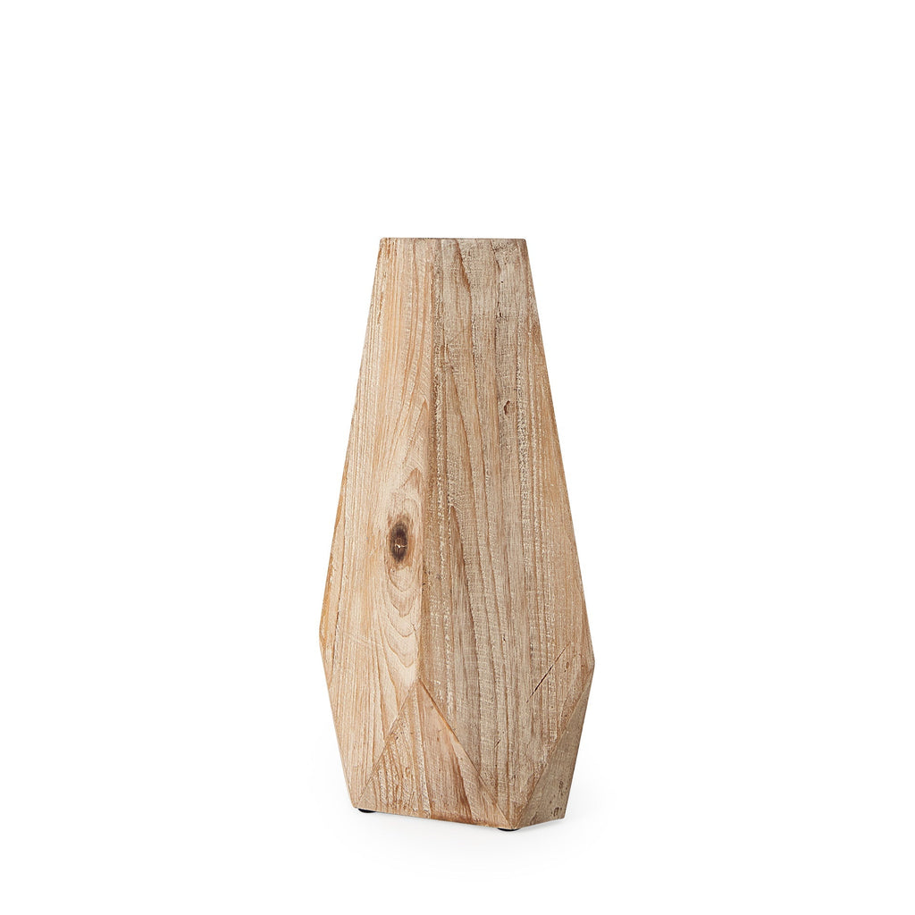 Mercana Allen 7.9" x 4.9" x 15.3" Solid Wood Vase