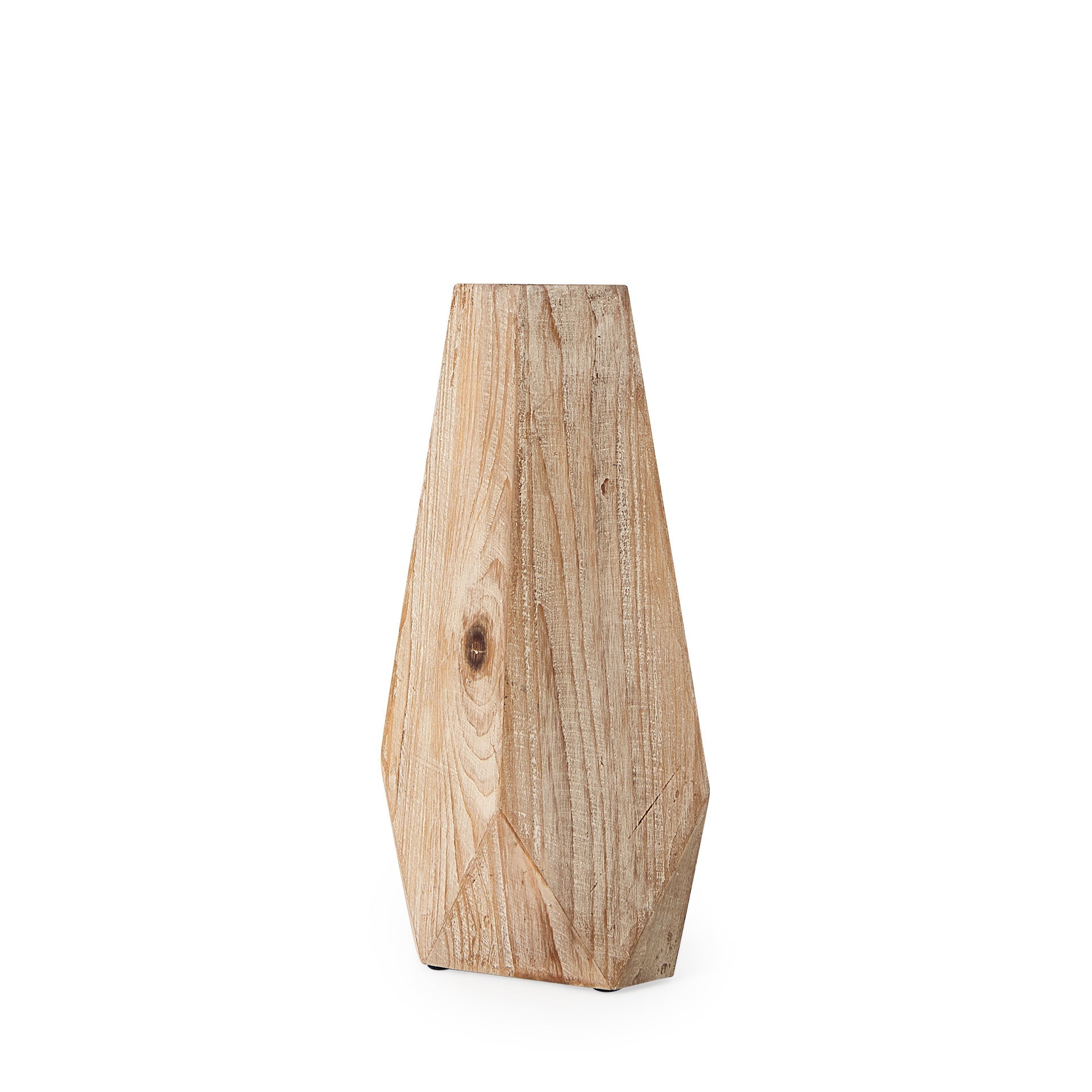 Mercana Allen 7.9" x 4.9" x 15.3" Solid Wood Vase