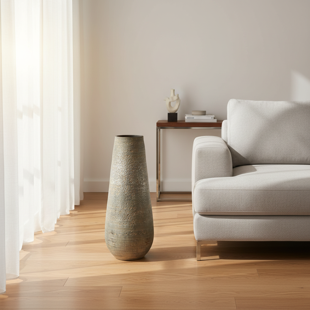 Mercana Kalahari 14.3" x 14.2" x 39.4" Floor Vase