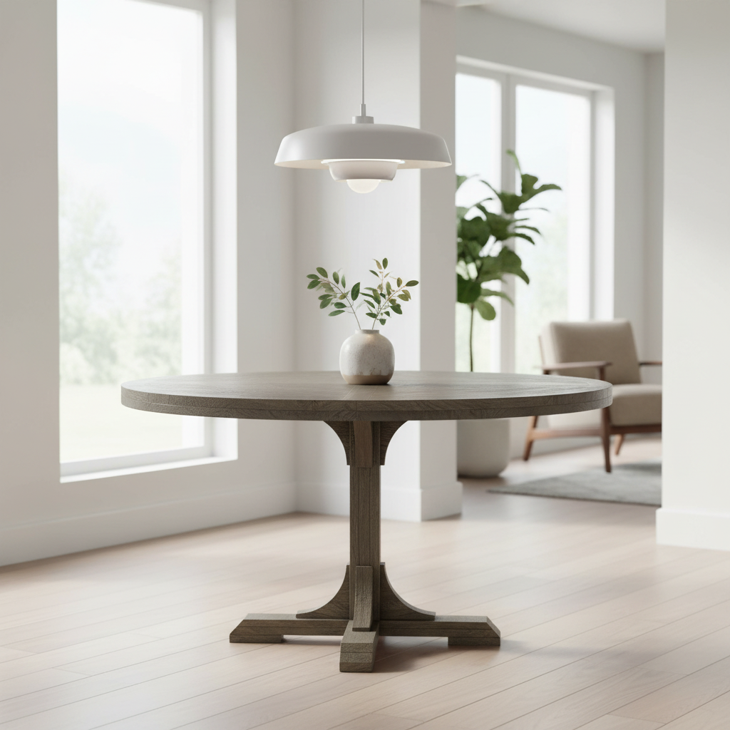 Mercana Barrett 54" x 54" x 30" Solid Wood Dining Table