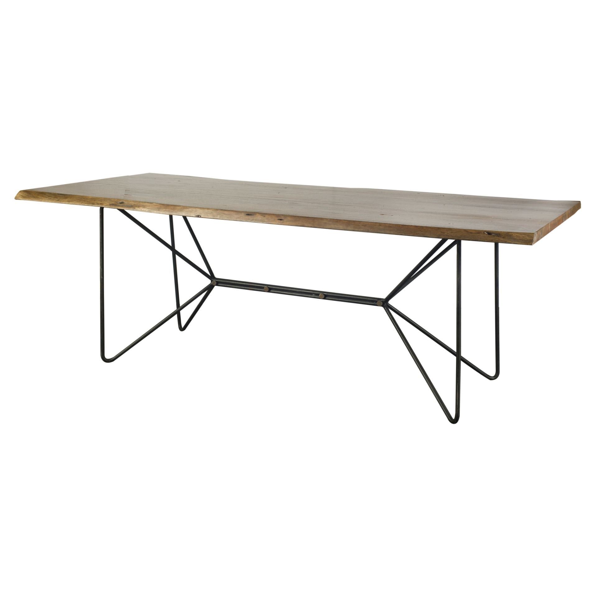 Mercana Papillion 84" x 40" x 30" Metal Dining Table