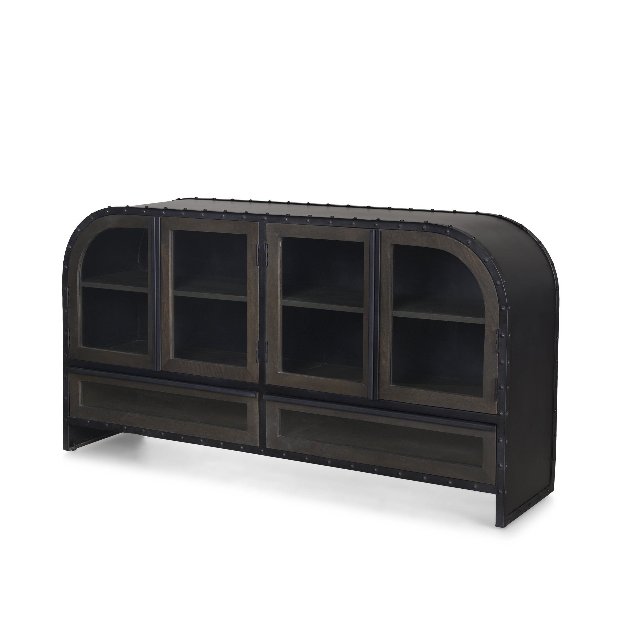 Mercana Gehry 62.3" x 16.5" x 33.3" Solid Wood Sideboard