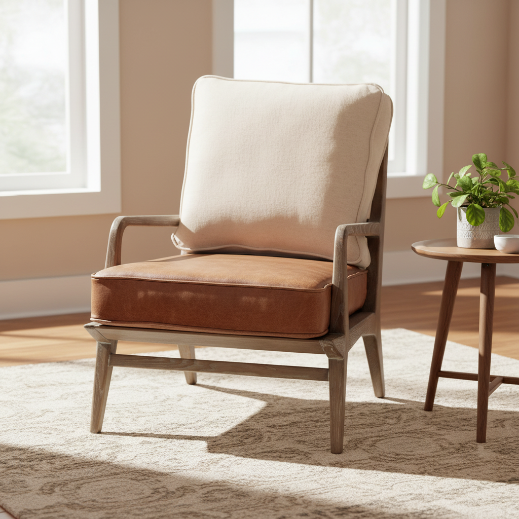 Mercana Harman 31.9" x 24" x 30" Solid Wood Side Chair