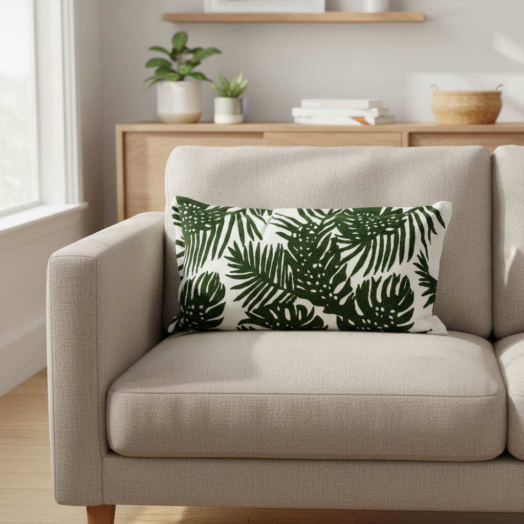 Mercana Boyle 14.2" x 26" x 0.4" Fabric Pillow cover