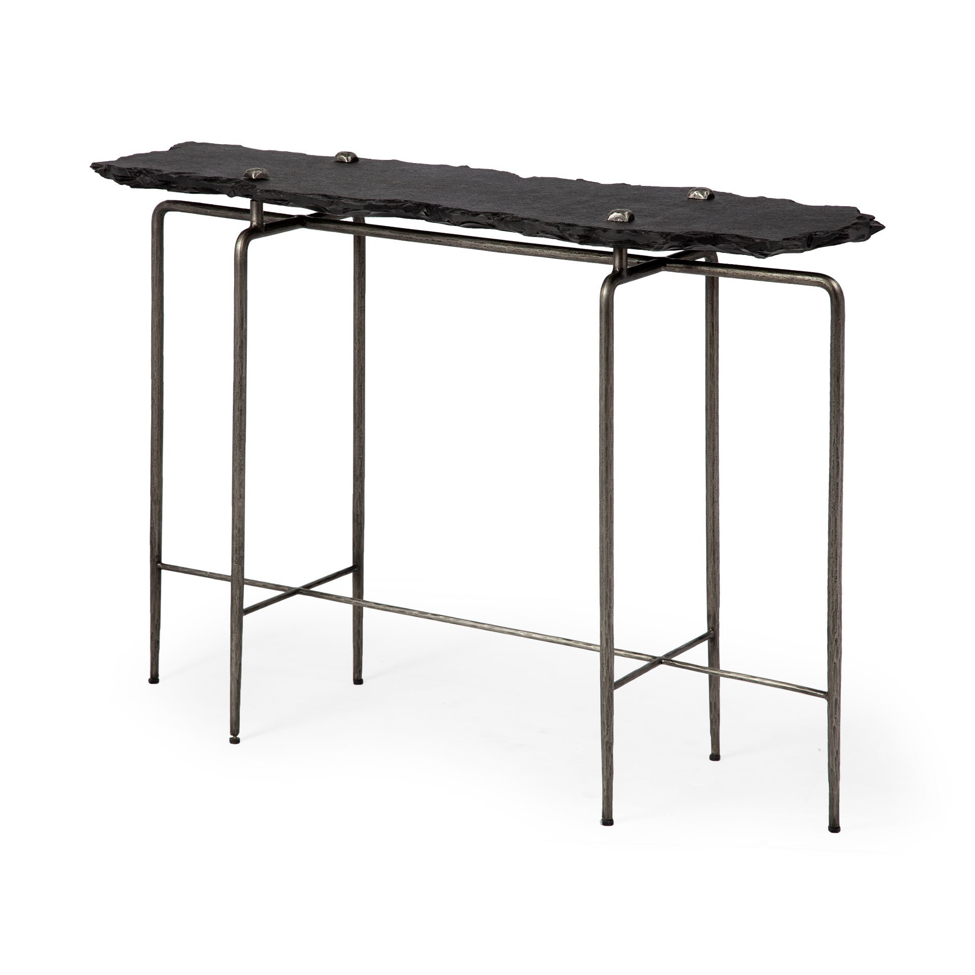 Mercana Pinera 50" x 16" x 33" Iron Console Table