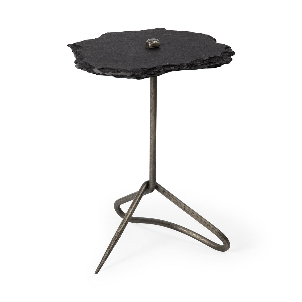 Mercana Pinera 19" x 19" x 24" Metal Side Table