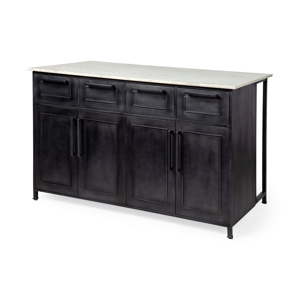 Mercana Fieri 58" x 32" x 36.5" Kitchen Island