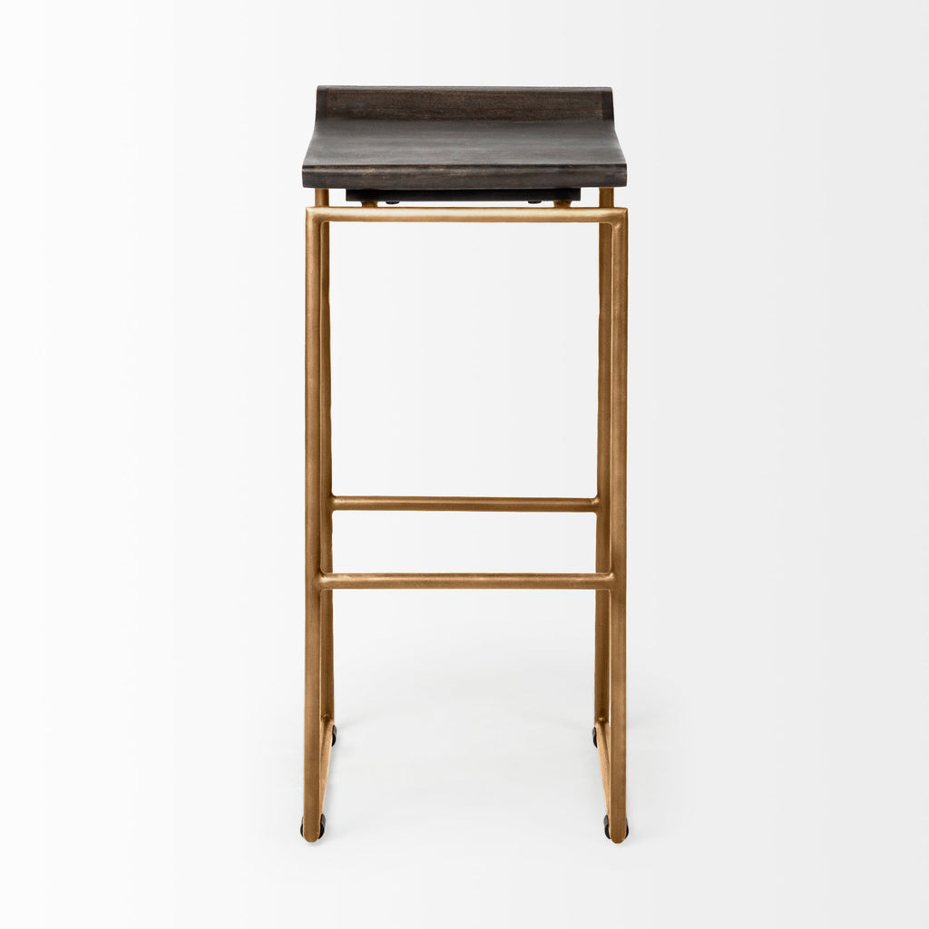 Mercana Givens 14" x 15.5" x 32" Metal Bar Stool