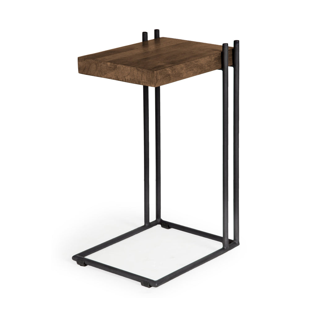 Mercana Maddox 17.1" x 13.5" x 27" Solid Wood Side Table