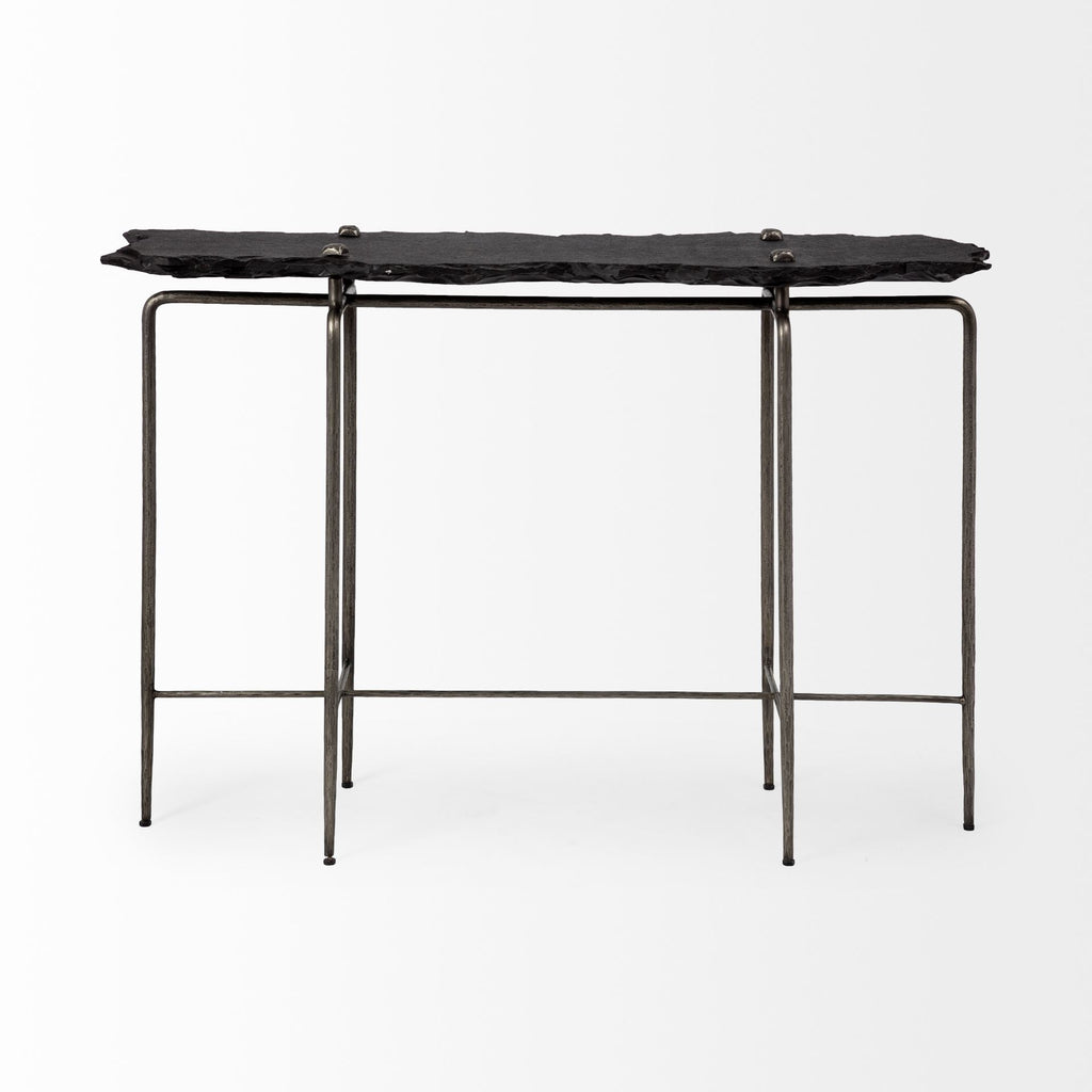Mercana Pinera 50" x 16" x 33" Iron Console Table
