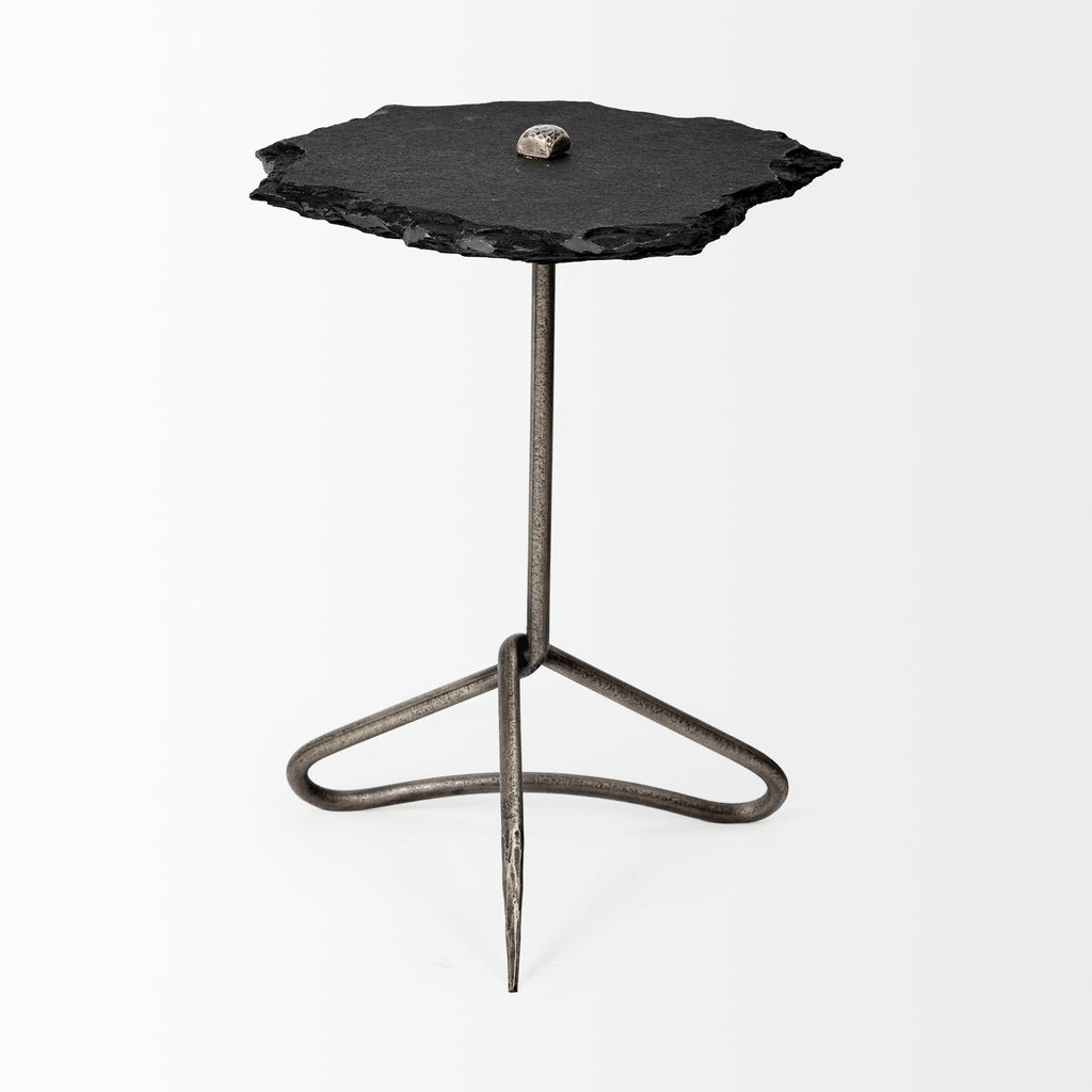Mercana Pinera 19" x 19" x 24" Metal Side Table