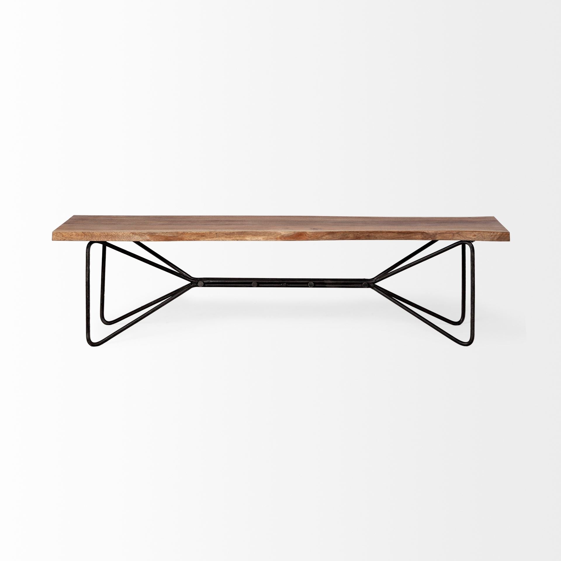 Mercana Papillion 66" x 16" x 17.8" Solid Wood Bench