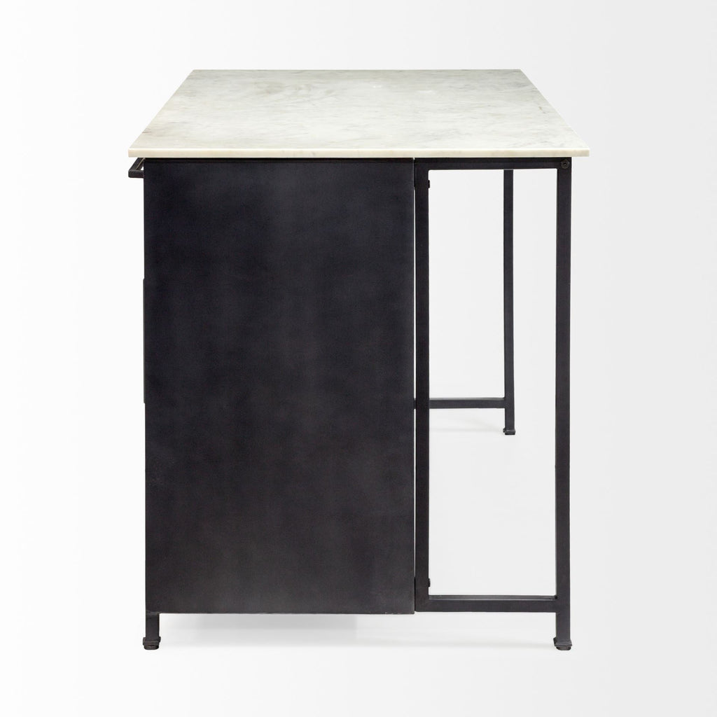 Mercana Fieri 58" x 32" x 36.5" Kitchen Island